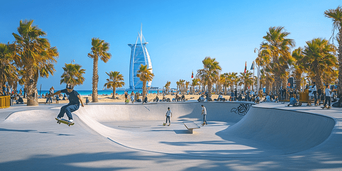 Stunning Location of Kite Beach Skatepark