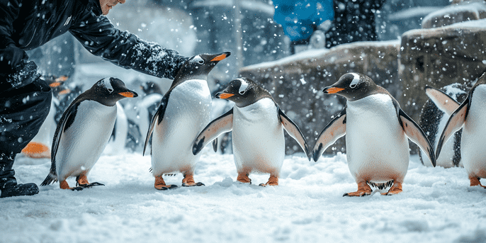 Meet the Adorable Snow Penguins