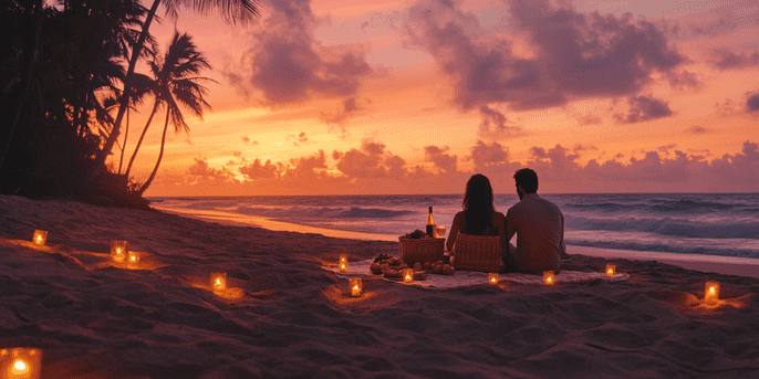 Romantic Beach Picnic