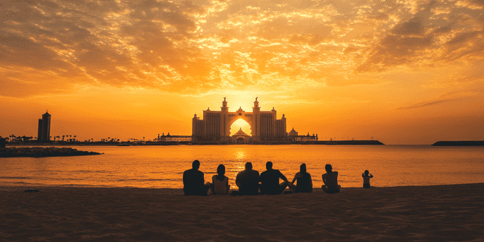 Watch the Sunset at Atlantis Beach