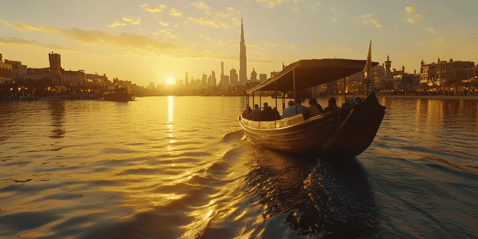 Dubai Creek Boat Ride – A Serene Escape