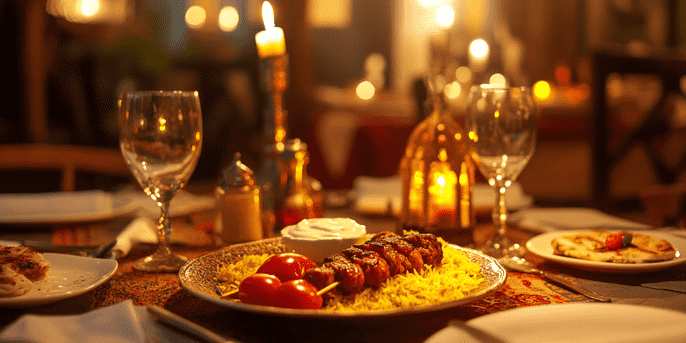 Persian Kebabs at Al Ustad Special Kabab